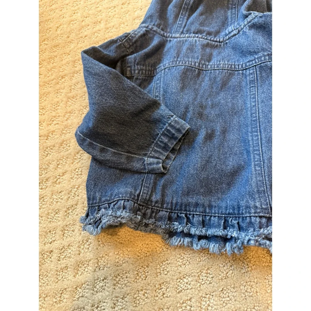 Koala Kids hooded jean‎ jacket size 6 / 9 months cotton